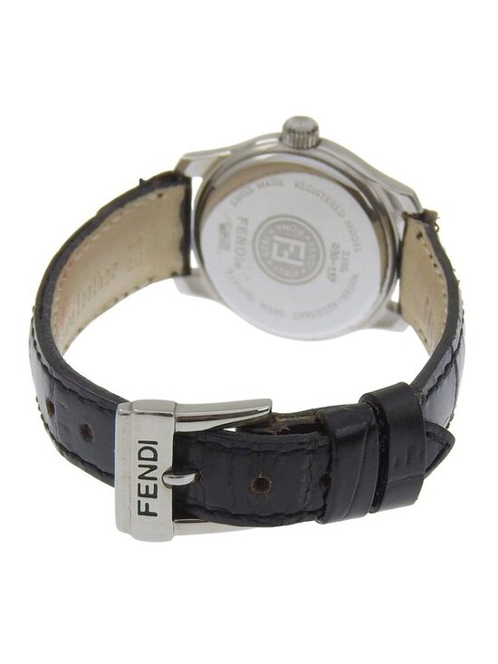 Fendi Orologi Stainless Steel Leather Quartz Analog Display Watch main image 7